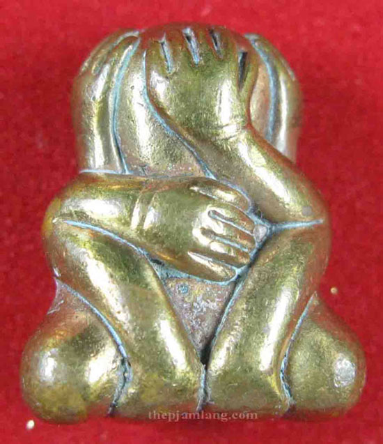 พระปิดตาเกลอเดี่ยว หลวงพ่ออุ้น วัดตาลกง เนื้อทองผสม ปี 2544