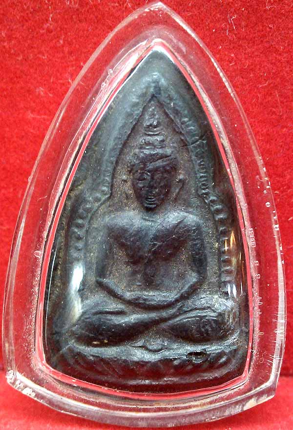 *พุทธชินราชเข่าตุ่ม ใบลานเผา..ลพ.เงิน วัดดอนยายหอม*