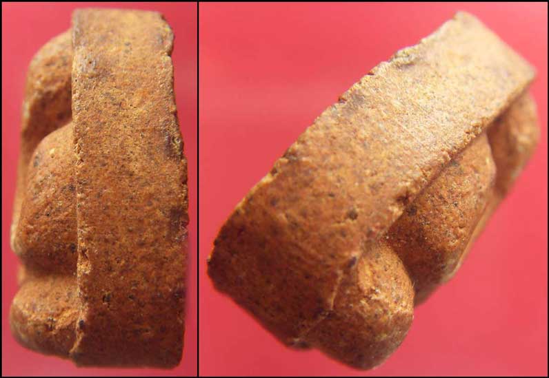 สุดๆ แห่งของหายาก เนื้อผงผสมชานหมาก พระปิดตา หลังยันต์พุทโธ หลวงปู่โต๊ะ