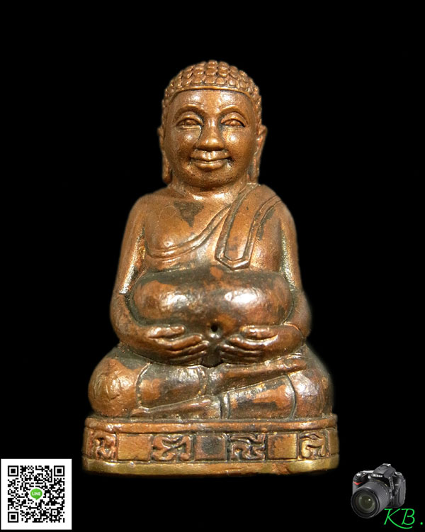 พระสังกัจจายน์หล่อ หลวงพ่ออุ้น วัดตาลกง ปี 2544   เนื้อทองแดงผสม