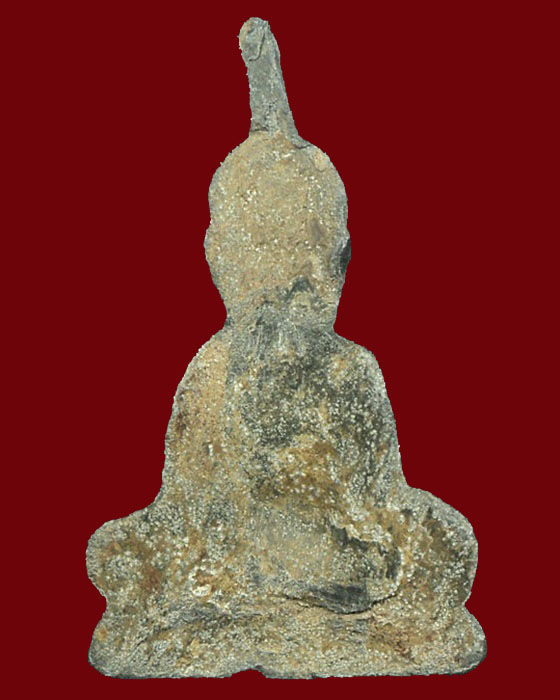 พระท่ากระดานหลวงพ่อนารถ วัดศรีโลหะฯ พิมพ์หน้ายกลงทองกรรมการ กาญจนบุรี