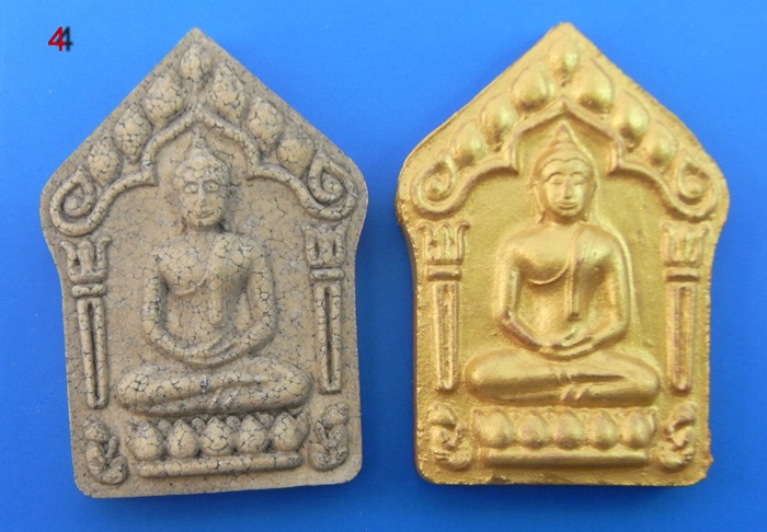 วัดใจคู่ล่ะ200-.พระขุนแผนพรายกุมาร พิมพ์ใหญ่กรรมการเนื้อแตกลายงาตะกรุดเงิน+กรรมการหน้าทองตะกรุดเงิน
