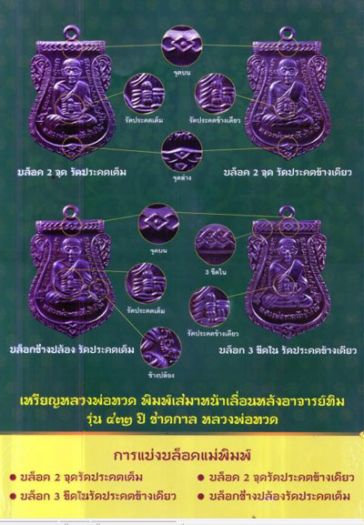 หลวงพ่อทวด รุ่น ชาตกาล 432 ปี หลวงพ่อทวด เสมาหน้าเลื่อน ครบ 4 พิมพ์