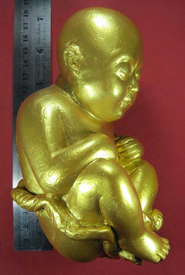 กุมารทองเรียกทรัพย์เนื้อเหล็กไหลขนาดบูชาหลวงปู่คำบุ คุตฺตจิตฺโต วัดกุดชมภู จ.อุบลราชธานี แชมป์