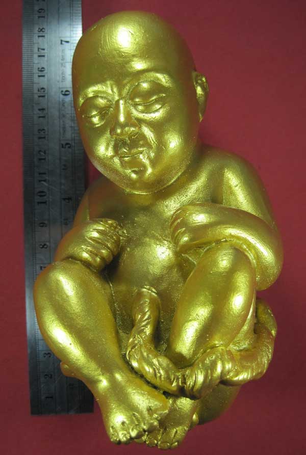 กุมารทองเรียกทรัพย์เนื้อเหล็กไหลขนาดบูชาหลวงปู่คำบุ คุตฺตจิตฺโต วัดกุดชมภู จ.อุบลราชธานี แชมป์