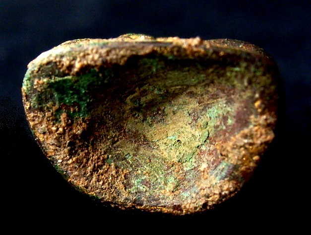 พระเชียงแสนสังกัจจายน์จิ๋ว สำริด สนิมหยก ผิวทองเดิมๆจากกรุ 