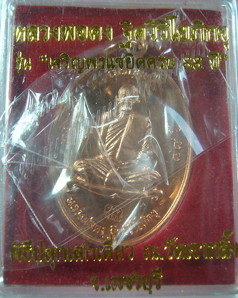 เหรียญหลวงพ่อคง วัดเขากลิ้ง เพชรบุรี ปี 2553 