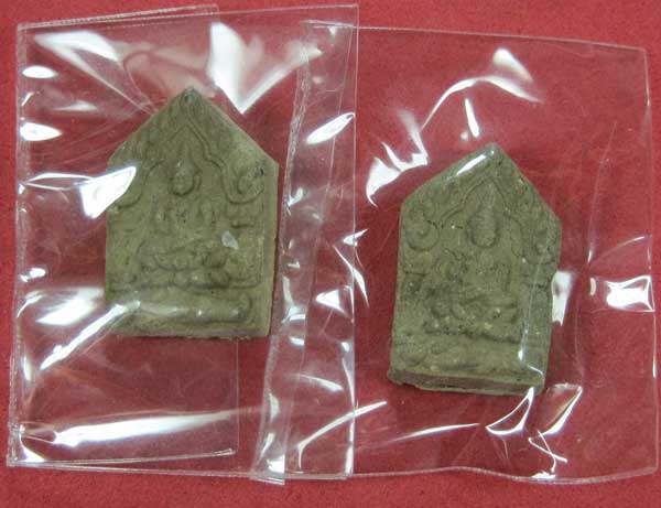 ขุนแผนจิ๋ว พิเศษ 2 องค์ หลวงปู่คำบุ คุตฺตจิตโต วัดกุดชมภูจ.อุบลราชธานีสวยแชมป์สายอิสานในซิลเดิม