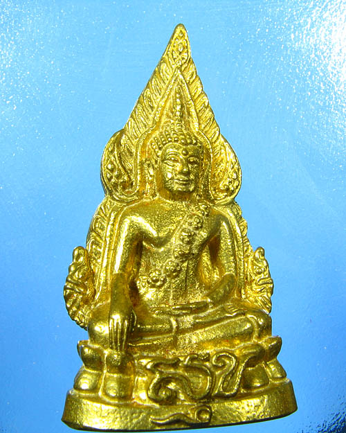 รูปหล่ออินโดจีนหลวงพ่อสุขย้อนยุค เนื้อทองเหลืองปัดมัน