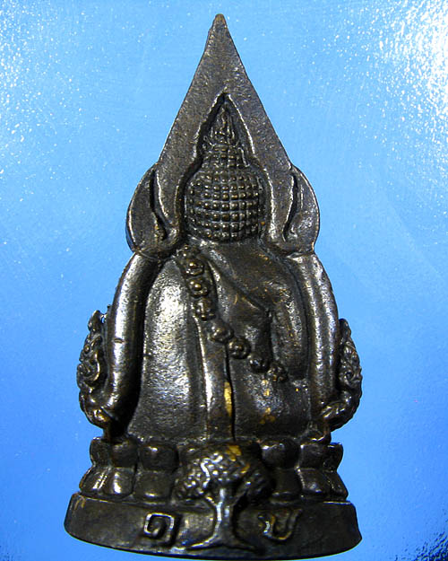 รูปหล่ออินโดจีนหลวงพ่อสุขย้อนยุค เนื้อทองเหลืองรมดำ