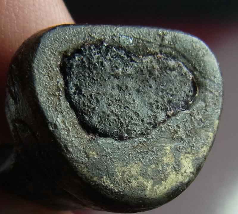 รูปหล่อโบราณ สมเด็จลุน วัดบ้านเวินไซ นครจำปาศักดิ์ ประเทศลาว (สปป.ลาว) เก่าจัด ฐานดอุดมวลสาร 