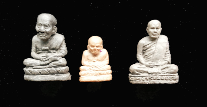 หลวงปู่ทวด วัดสะบ้าย้อย รุ่นเครื่องบินตก เนื้อว่าน+80ปี