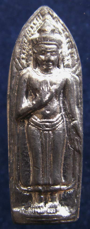 พิมพ์นิยม !! พระร่วงยืนประทานพรเนื้อชิน เจ้าคุณนรฯ ปลุกเสก ออกวัดเขาบางทราย จ.ชลบุรี พิมพ์นิยม สูง 1