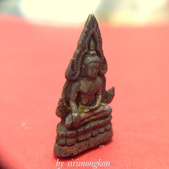 พระพุทธชินราชอินโดจีนพิมพ์หน้านางย้อนยุค2485 รุ่นสำเร็จทุกทิศ เนื้อชนวนโลหะศักดิ์สิทธิ์