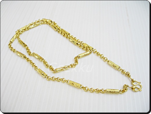 สร้อยคอเนื้อทองเหลืองแท้ 