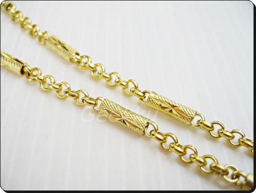 สร้อยคอเนื้อทองเหลืองแท้ 