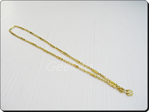 สร้อยคอเนื้อทองเหลืองแท้ 
