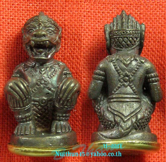 เคาะเดียว หนุมานหลวงปู่คำบุ เนื้อชนวนก้นทองเหลือง โค้ด หลวงปู่คำบุ และ โค้ดกรรมการ สวยๆ