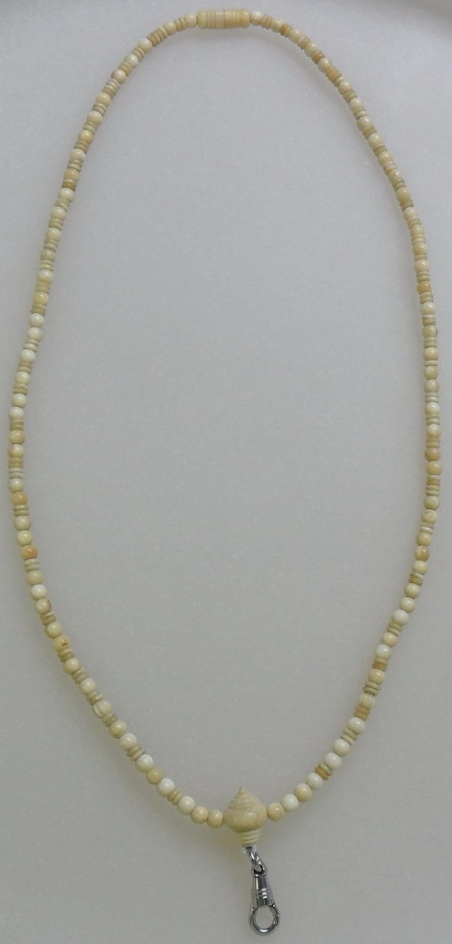 สร้อยงาช้างแท้ๆ เม็ดเล็กขนาดประมาณ5มิล สวมหัวได้ (มือสอง)