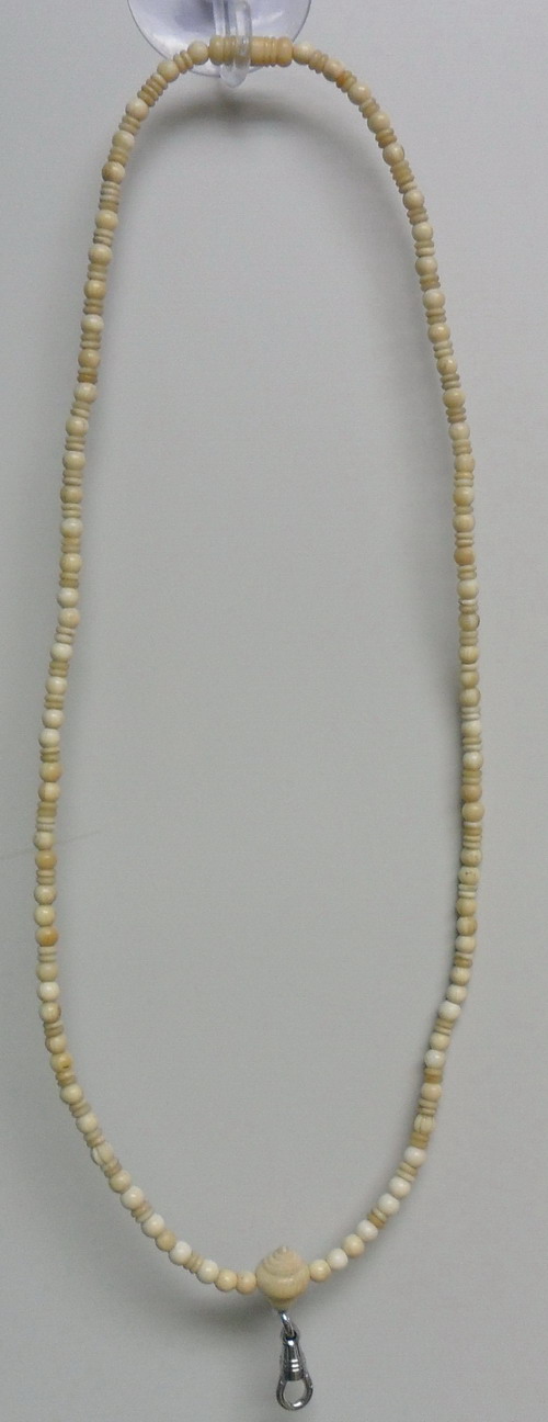 สร้อยงาช้างแท้ๆ เม็ดเล็กขนาดประมาณ5มิล สวมหัวได้ (มือสอง)