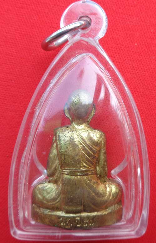 รูปเหมือนปั๊มปี 47 ((เนื้อทองระฆัง)) หลวงพ่อเพี้ยน อัคคธัมโม วัดเกริ่นกฐิน จ.ลพบุรี มีโค๊ด+หมายเลข  