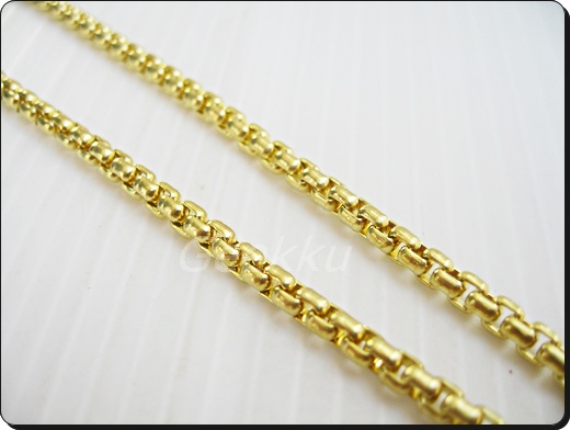 สร้อยคอเนื้อทองเหลืองแท้ 