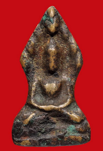 นาคปรกพิมาย พิมพ์เล็ก เนื้อทองสัมฤทธิ์ ของจริงครับ