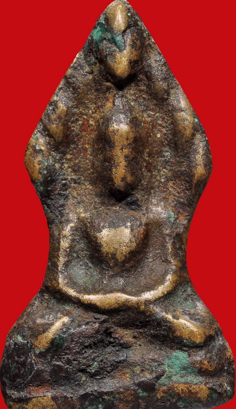 นาคปรกพิมาย พิมพ์เล็ก เนื้อทองสัมฤทธิ์ ของจริงครับ