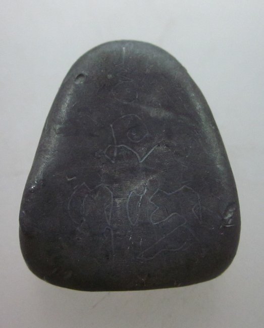 พระสังกัจจายน์เนื้อชิน จารหลัง ไม่ทราบที่ครับ