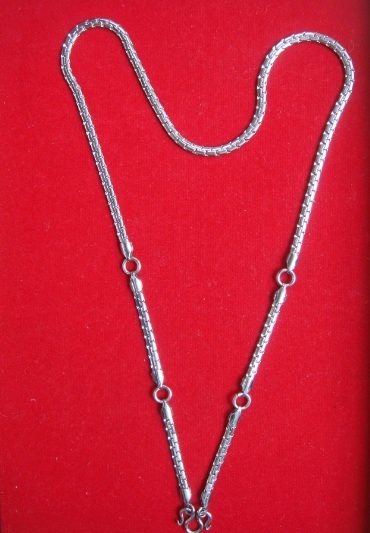 @@สร้อยสแตนเลส ลาย ผ่าหวายแบน 5 ห่วง หนา 3.5 มม ยาว 28 นิ้ว !!!เส้นเล็ก !!!@@ 