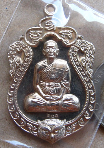 เหรียญเสมารุ่นแรก แรงอธิษฐาน หลวงพ่อพิน วัดยางงาม จ.ระยอง ปี2554 เนื้ออาปาก้า หมายเลข200