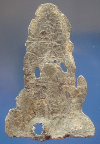 พระซุ้มระฆัง เนื้อชินเงิน กรุวัดพระศรีมหาธาตุ สุพรรณบุรี