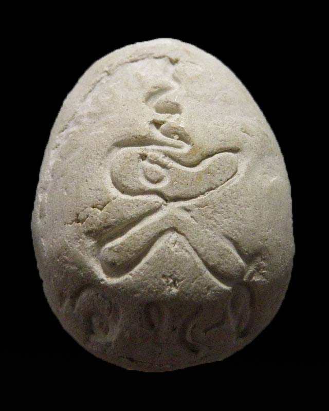 พระปิดตามพิมพ์จัมโบ้ เนื้อผง หลัง ว.น.จ.หลวงพ่อยิด วัดหนองจอก ประจวบฯ รุ่นนี้หายาก 