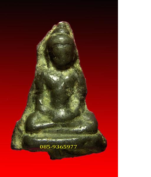 พระร่วงนั่ง กรุสุโขทัย-กำแพงเพชร เนื้อชินเงิน+ใบประกาศที่1 