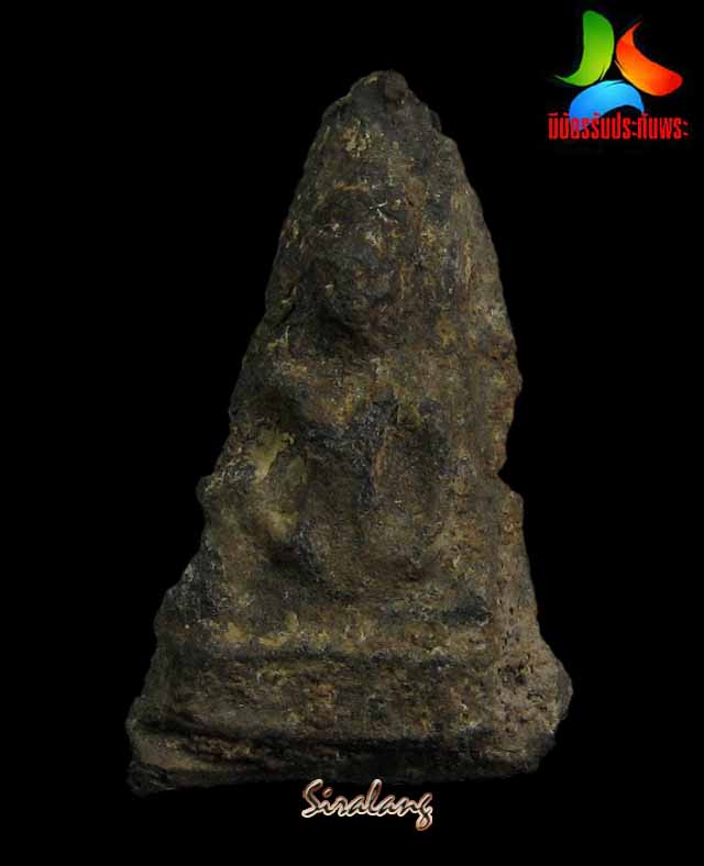 พระร่วงนั่ง กรุวัดมหาธาตุ จ.สุโขทัย เนื้อชินเงิน 