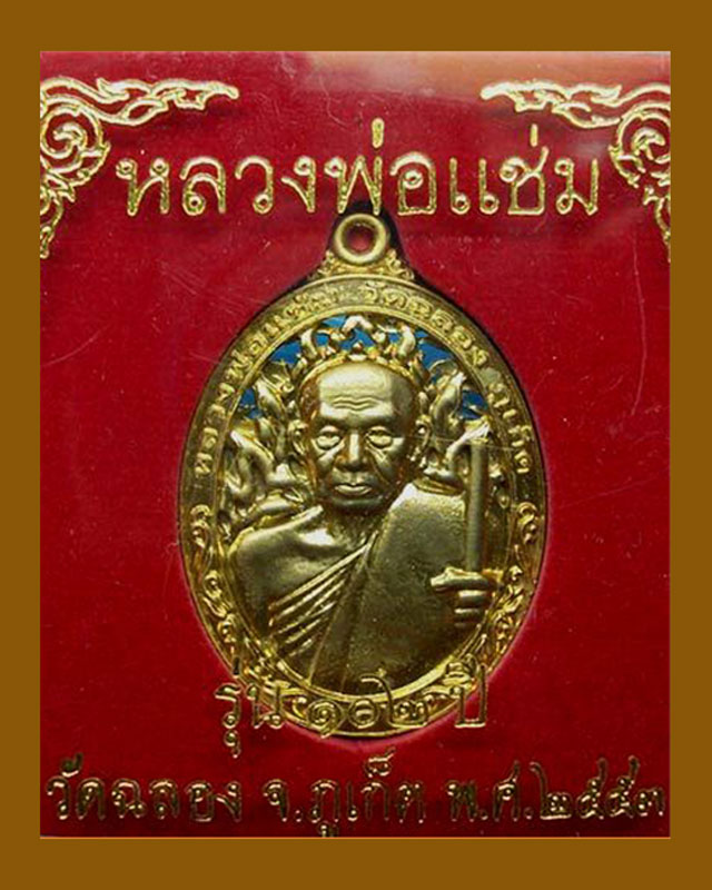 เหรียญฉลุรูปไข่หลวงพ่อแช่มรุ่น102ปี