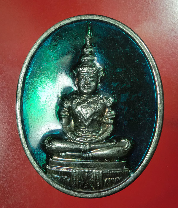 เคาะเดียว... 20- // เหรียญพระแก้วมรกต ปี 39 ลงยาสีเขียว ..... v19