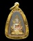 พระพุทธชินราชภปรเนื้อสามกษัตริย์1/4นิ้วผสมมวลสารเบญจภาคีสมเด็จจิตรดามีเส้นพระเจ้าในหลวง เลี่ยมทองสวย