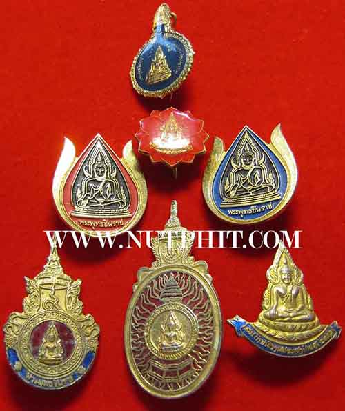 ชุดเข็มกลัดพระพุทธชินราชเดิม ๆ จาก พิษณุโลกสองแคว ๗ องค์*51