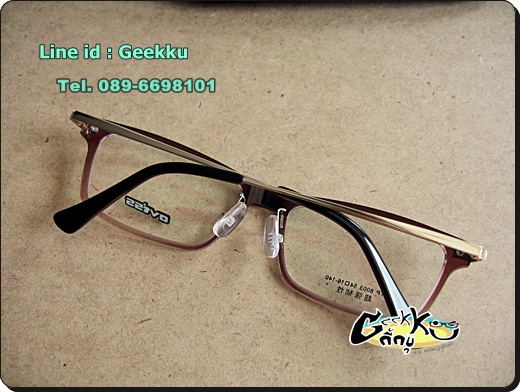 กรอบแว่นตา OVI'SS ทรงกรอบเต๋็มสีน้ำตาลทูโทน (ด้านบนสีเข้ม ด้านล่างสีจะอ่อนหน่อยค่ะ) 