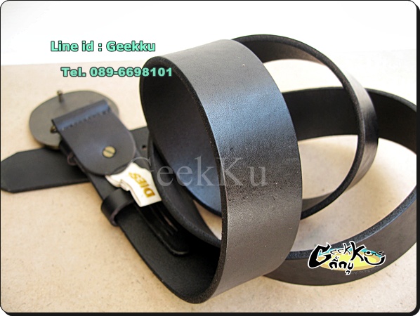 เข็มขัด Diesel หนังแท้ทั้งเส้น ใครชอบแนวนี้จัดไป สายสีดำ  