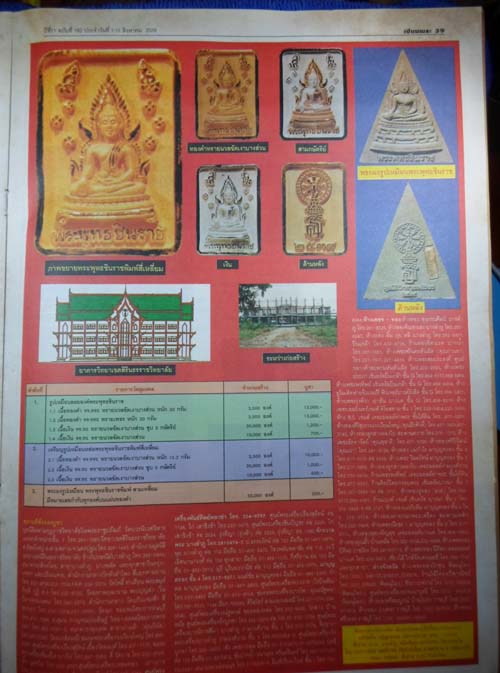 พระพุทธชินราช รุ่นเฉลิมพระเกียรติ ปี 39 เนื้อเงิน  +++  ((  850 ))  +++