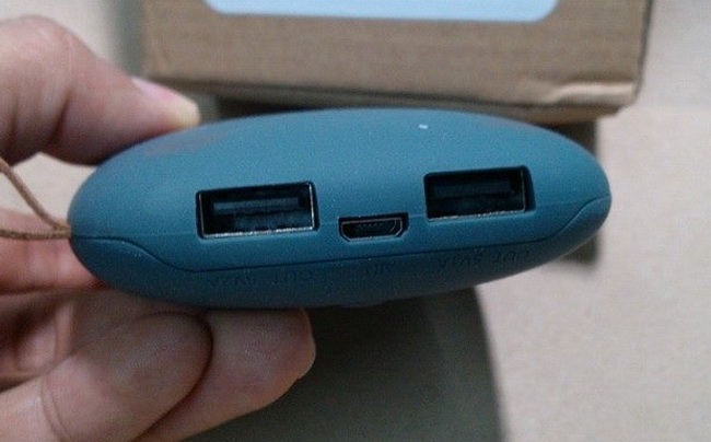 Mobile Power 9000 mAh หน้าแมวสีฟ้า