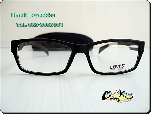 กรอบแว่น Levi's (L05) ทรงกรอบเต็มสีดำ 