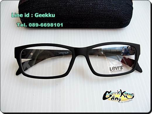 กรอบแว่น Levi's (L05) ทรงกรอบเต็มสีดำ 