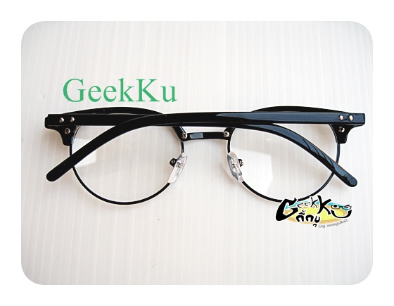 กรอบแว่นแนว vintage (C-6) กรอบสีดำ