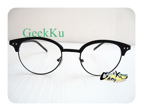 กรอบแว่นแนว vintage (C-6) กรอบสีดำ