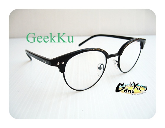 กรอบแว่นแนว vintage (C-6) กรอบสีดำ