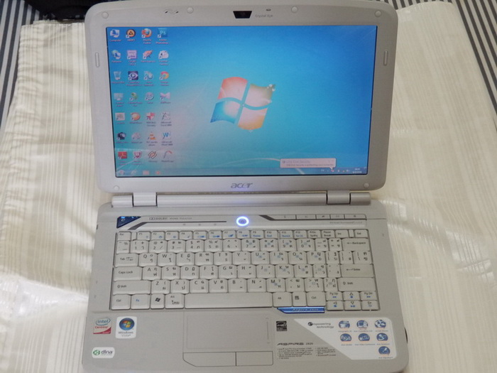 Notebook ACER Aspire 2920 จอLED 12 นิ้ว เครื่องสวยมาก สเปคแรงโคตร เดิมๆ ใช้งานปกติ อุปกรณ์ครบ