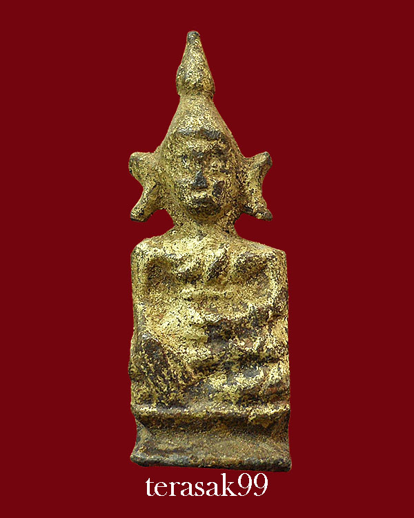 พระเชียงแสน พิมพ์ตุ๊กตาเล็ก เนื้อตะกั่วสนิมแดง สวยๆ